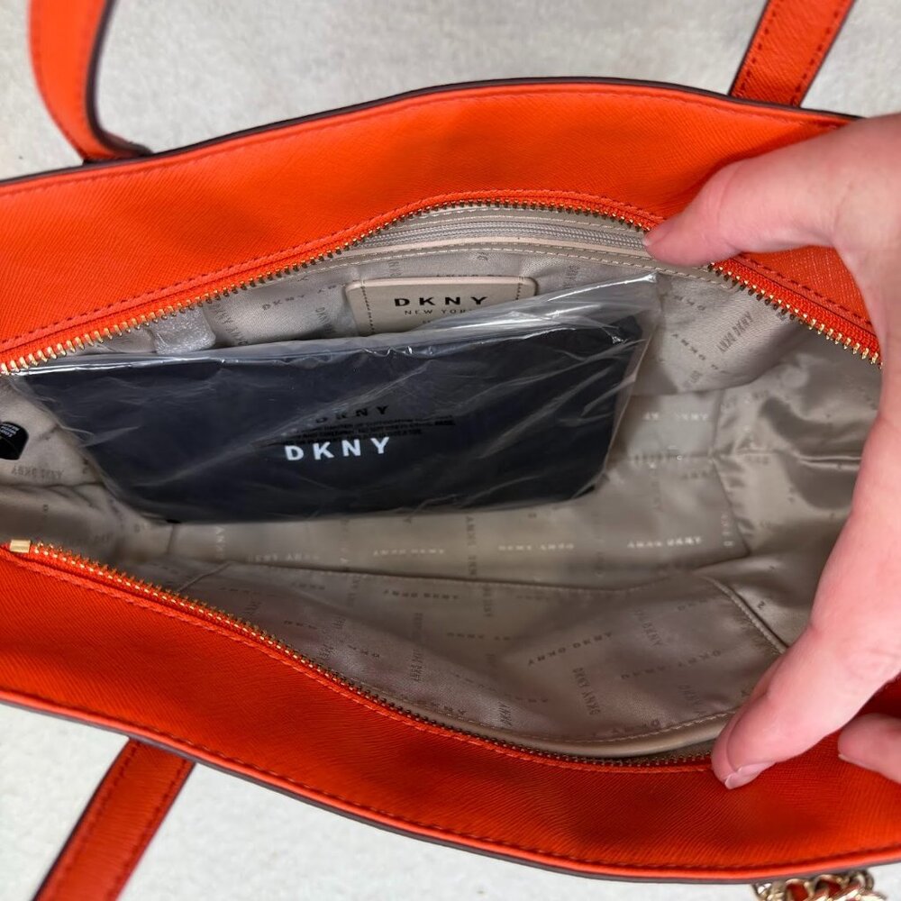 New DKNY Tote Bag Purse Bryant Park LG Leo R14AQQ87 Cheetah Leopard Animal Print - Picture 5 of 7